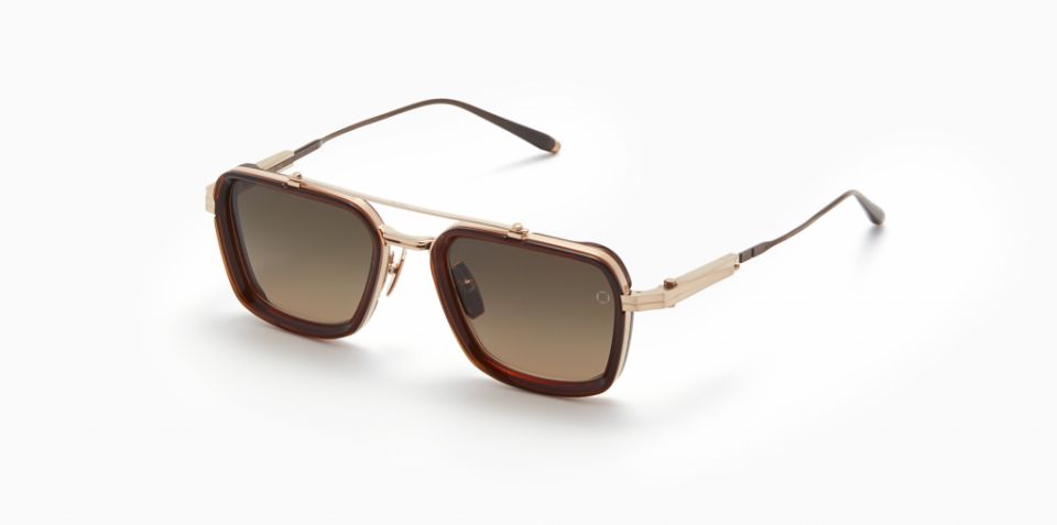 AKN-7630449200834 С/з очки SOLIS White Gold-Dark Brown Crs